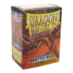 Dragon Shield: MATTE RED card sleeves (100 count) fantasy flight