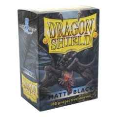 Dragon Shield: MATTE BLACK card sleeves (100 count) fantasy flight