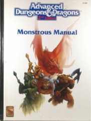 AD&D Dungeons & Dragons RPG: Monstrous Manual 2nd edition TSR