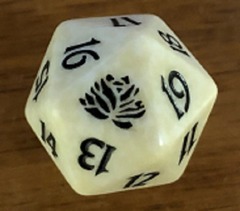 MTG: black lotus spindown life counter - white - beatdown boxed set