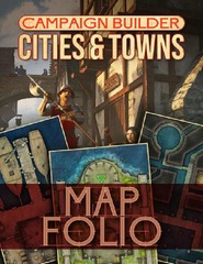 Campaign Builder (5e): PRESALE Cities and Towns Map Folio kobold press