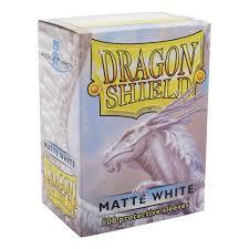 Dragon Shield: MATTE WHITE card sleeves (100 count) fantasy flight