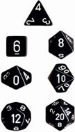Chessex 7ct RPG Set - Opaque: Dark Grey/Black CHX25410