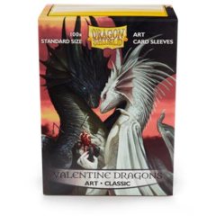 Dragon Shield Sleeves: Art Classic Valentine Dragons (Box Of 100) - Limited Edition