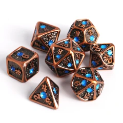 7pc RPG Set - Moonshatter Copper w/ Blue