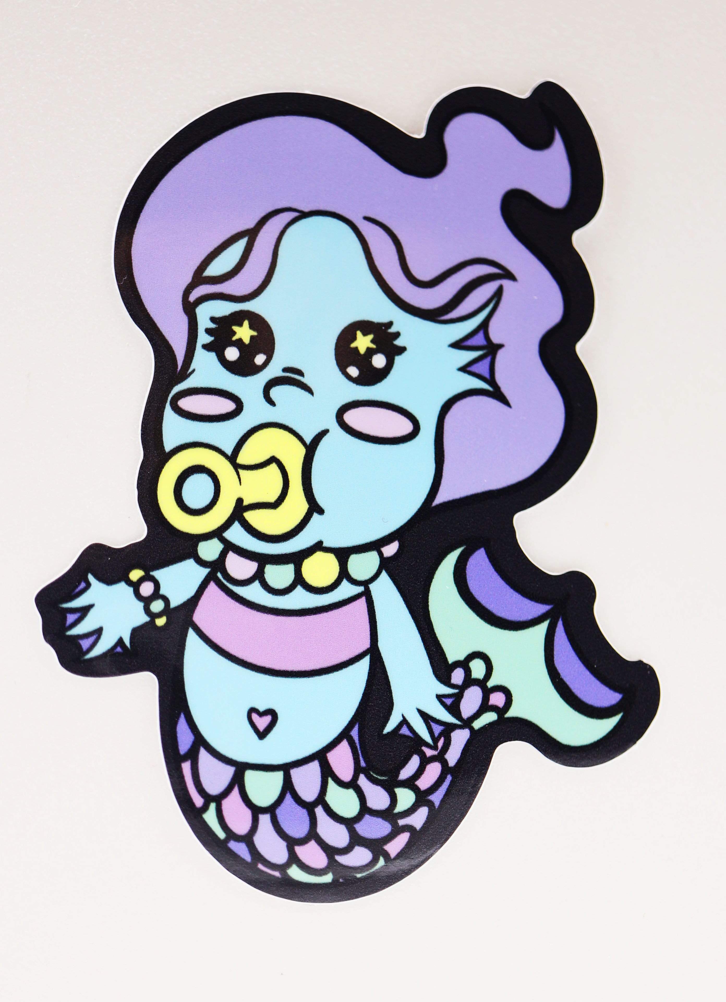 Foam Brain Games - Baby Monster Sticker: Merfolk