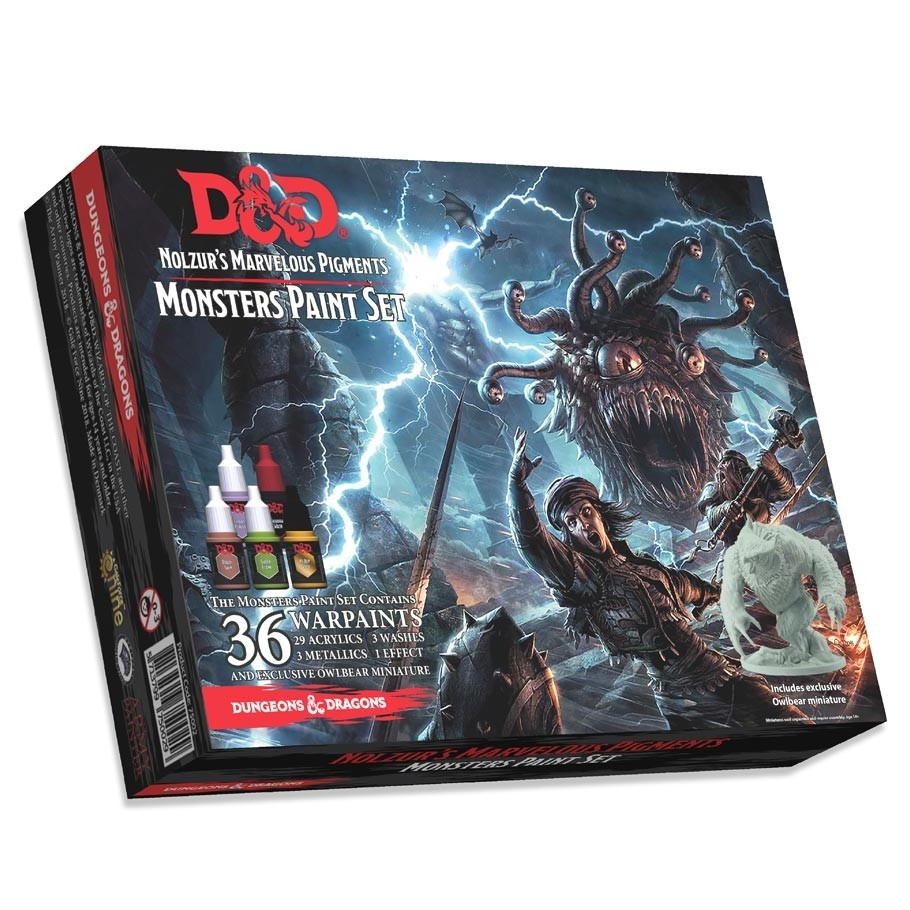 D&D Dungeons and Dragons - Nolzurs Marvelous Pigments - Monsters Paint Set