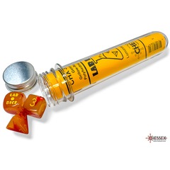 7CT Lab Dice (Series 8): Gemini Gellow-Red W/ Yellow Luminary CHX30051