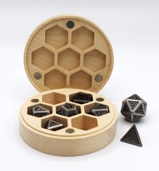 Foam Brain Games - Maple Wood Dice Box (Round)