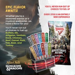 Mythical Meats Dungeons & Dragons Jerky Stick Variety Pack: Adventurer's Rations (12 sticks)