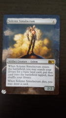 Solemn Simulacrum - Altered Art - Magic 2012 M12 Slight Play