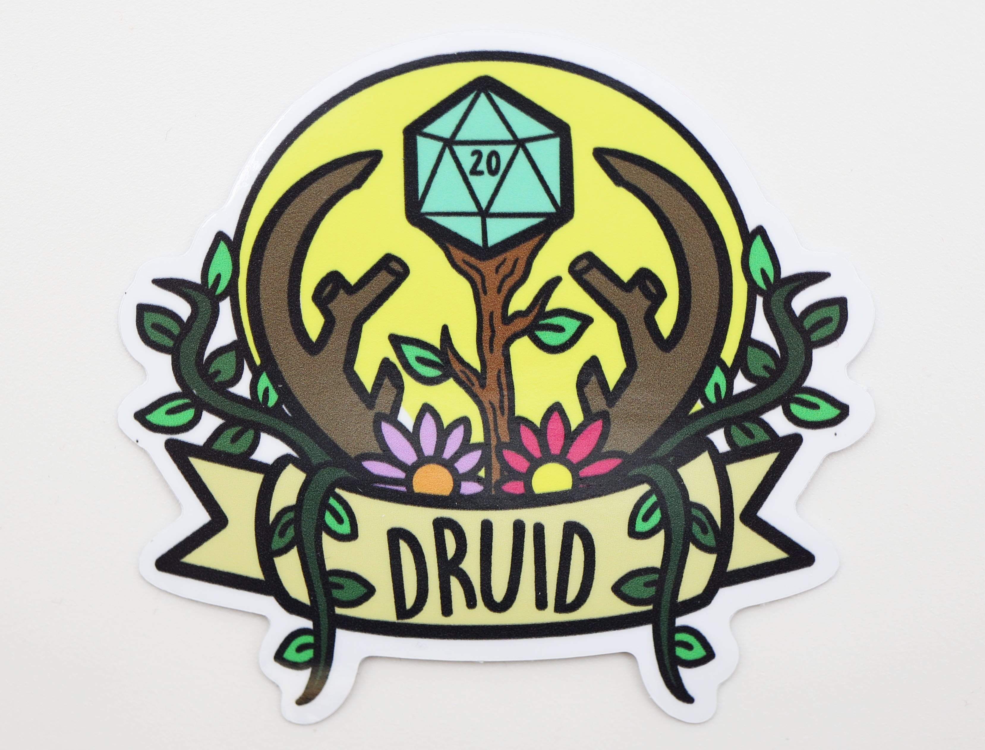Foam Brain Games - Banner Class Sticker: Druid