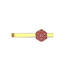 Foam Brain Games - Metal Tie Clip: D20 (Assorted Colors)