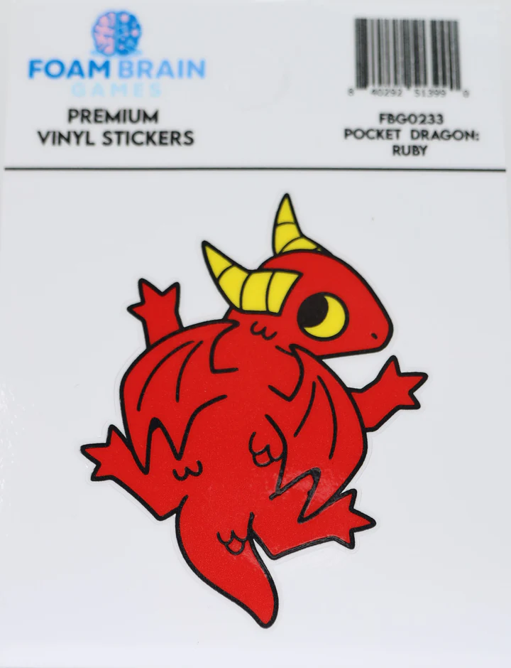 Foam Brain Games - Pocket Dragon: Ruby Sticker