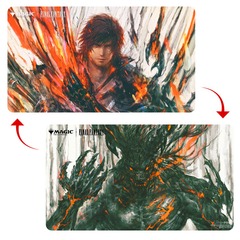 Ultra Pro: Magic The Gathering: Universes Beyond: Final Fantasy: Double Sided Playmat Clive, Ifrit's Dominant // Ifrit, Warden of Inferno