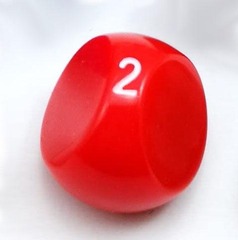 Foam Brain Games - Red 3 Sided Die - D3