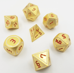 Foam Brain Games - Digital Gold White with Red RPG Set