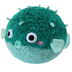 Regular Squishable Teal Pufferfish