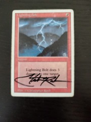 Lightning Bolt - SIGNED (black sharpie)