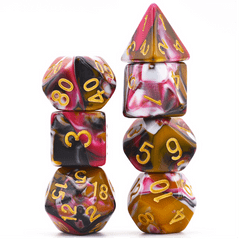 Foam Brain Games - Vintage Color Blend RPG Dice Set