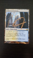Hallowed Fountain - Signed (gold ink) - Return to Ravnica NM
