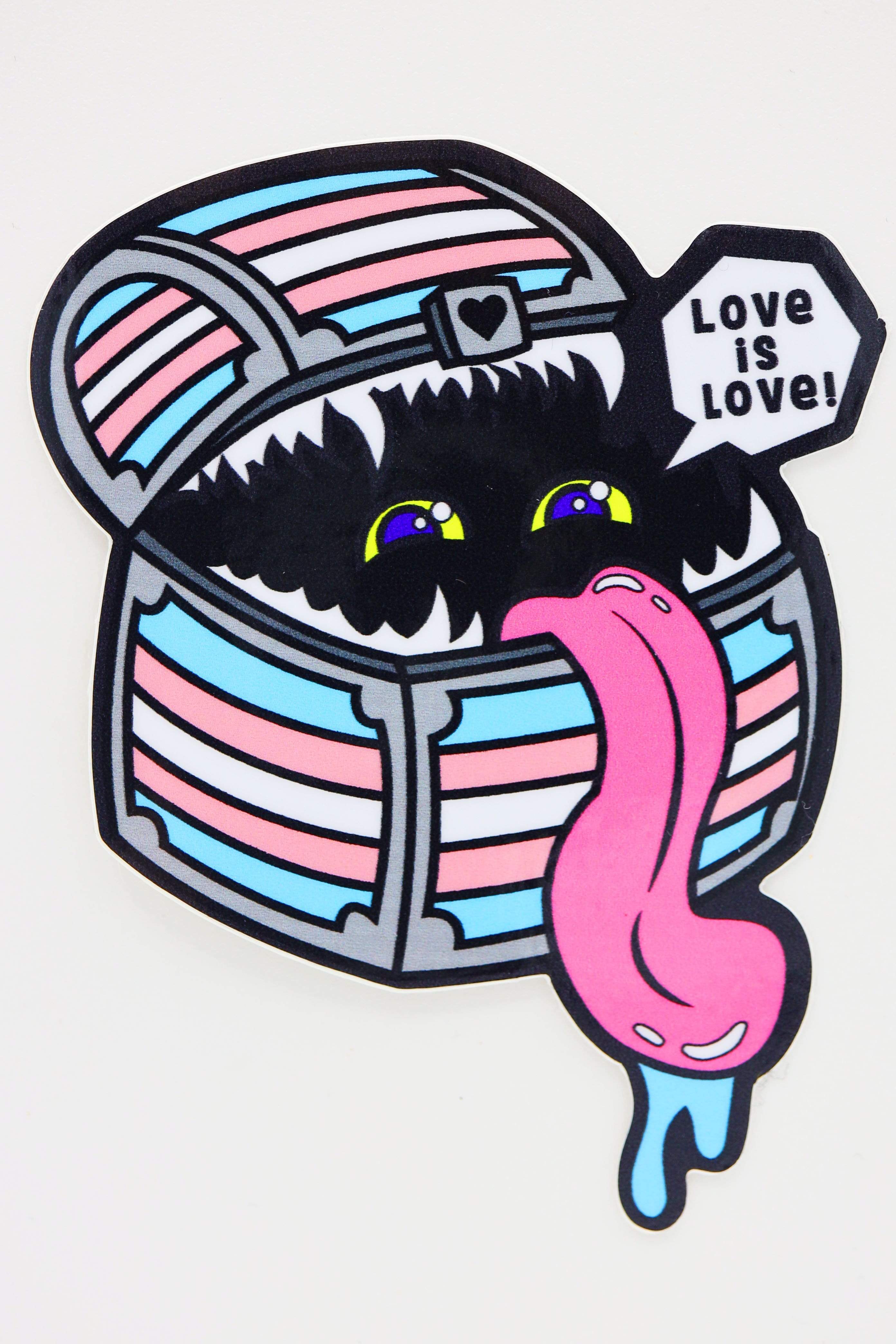 Foam Brain Games - Pride Mimic Sticker: Trans
