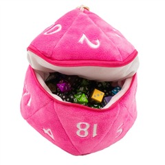 Ultra Pro Plush D20 Dice Bag - Hot Pink