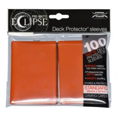 Ultra Pro: Eclipse Deck Protector Sleeves - Pumpkin Orange Standard 100CT UP85607