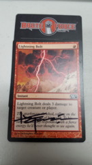 Lightning Bolt - SIGNED -