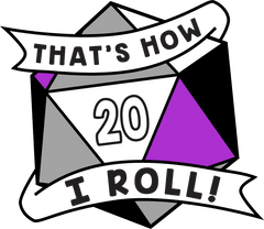Foam Brain Games - That's How I Roll Pride Pin - Asexual