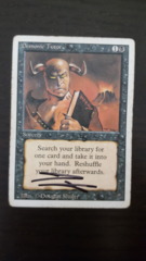 Demonic Tutor - Signed (black ink) - Revised HP