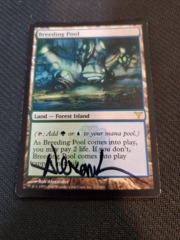 Breeding Pool - Signed by Artist - Dissension Played MTG