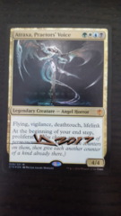 Atraxa, Praetors' Voice - Signed (shadow gold/black) - C16 NM