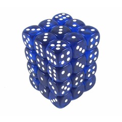 Chessex 36ct d6 12mm - Translucent Blue/White CHX23806