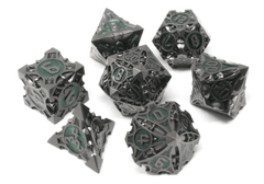 7pc RPG set - Vaultrunner Blacksteel w Green