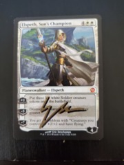 Elspeth, Sun's Champion - SIGNED (black/gold sharpie) -