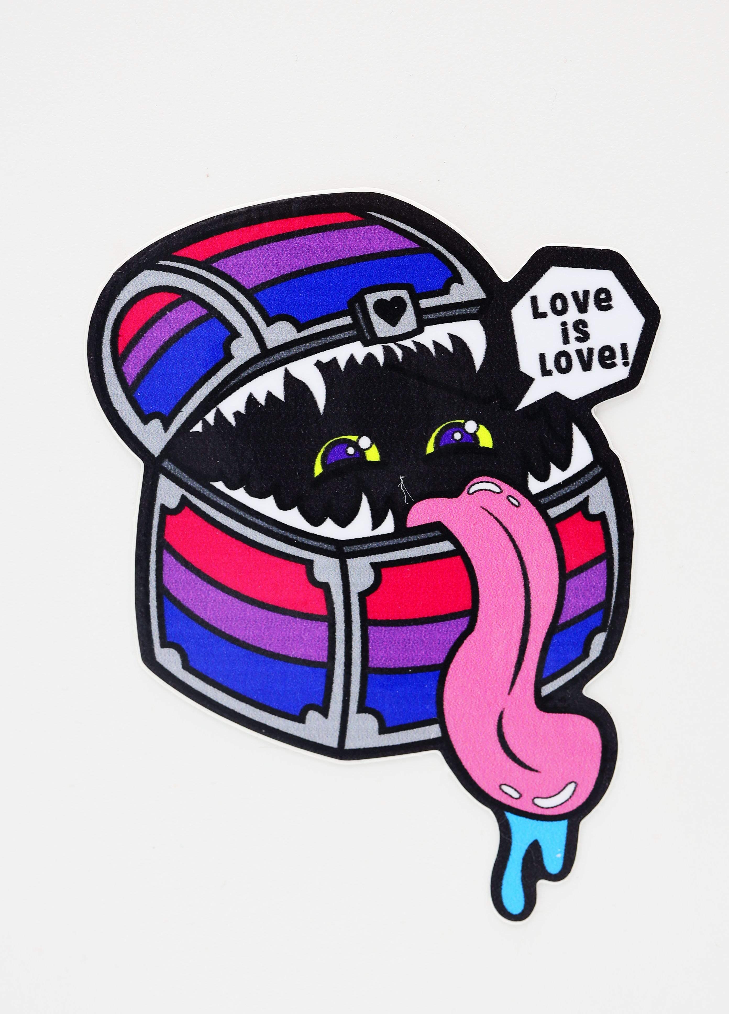 Foam Brain Games - Pride Mimic Sticker: Bisexual