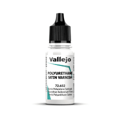 Auxiliaries: Polyurethane Satin Varnish 18 ml