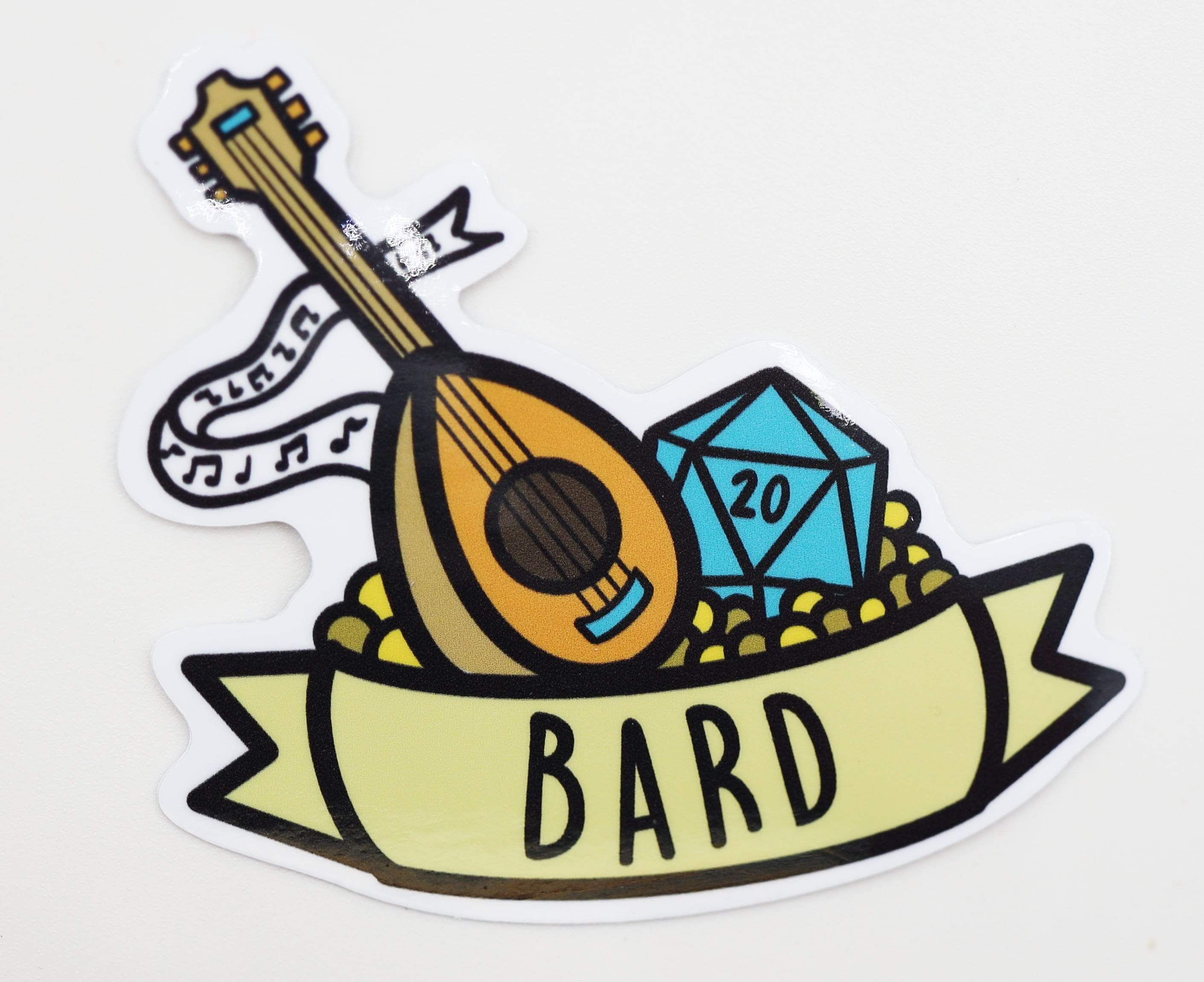 Foam Brain Games - Banner Class Sticker: Bard