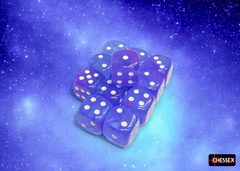 Chessex Nebula Aura/white Luminary 16mm d6 Dice Block (12 dice) CHX27767