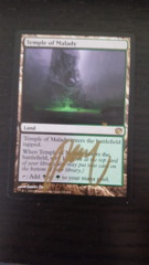 Temple of Malady - Signed (gold ink) - Journey to Nyx NM