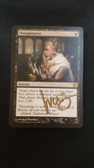 Thoughtseize SIGNED Black/Gold - Theros - Near Mint