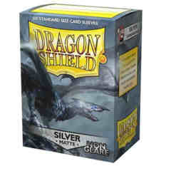 Dragon Shield Box of 100 in Non-Glare Silver Matte