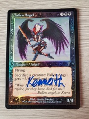 Fallen Angel - Signed by random person FOIL - 7th Edition