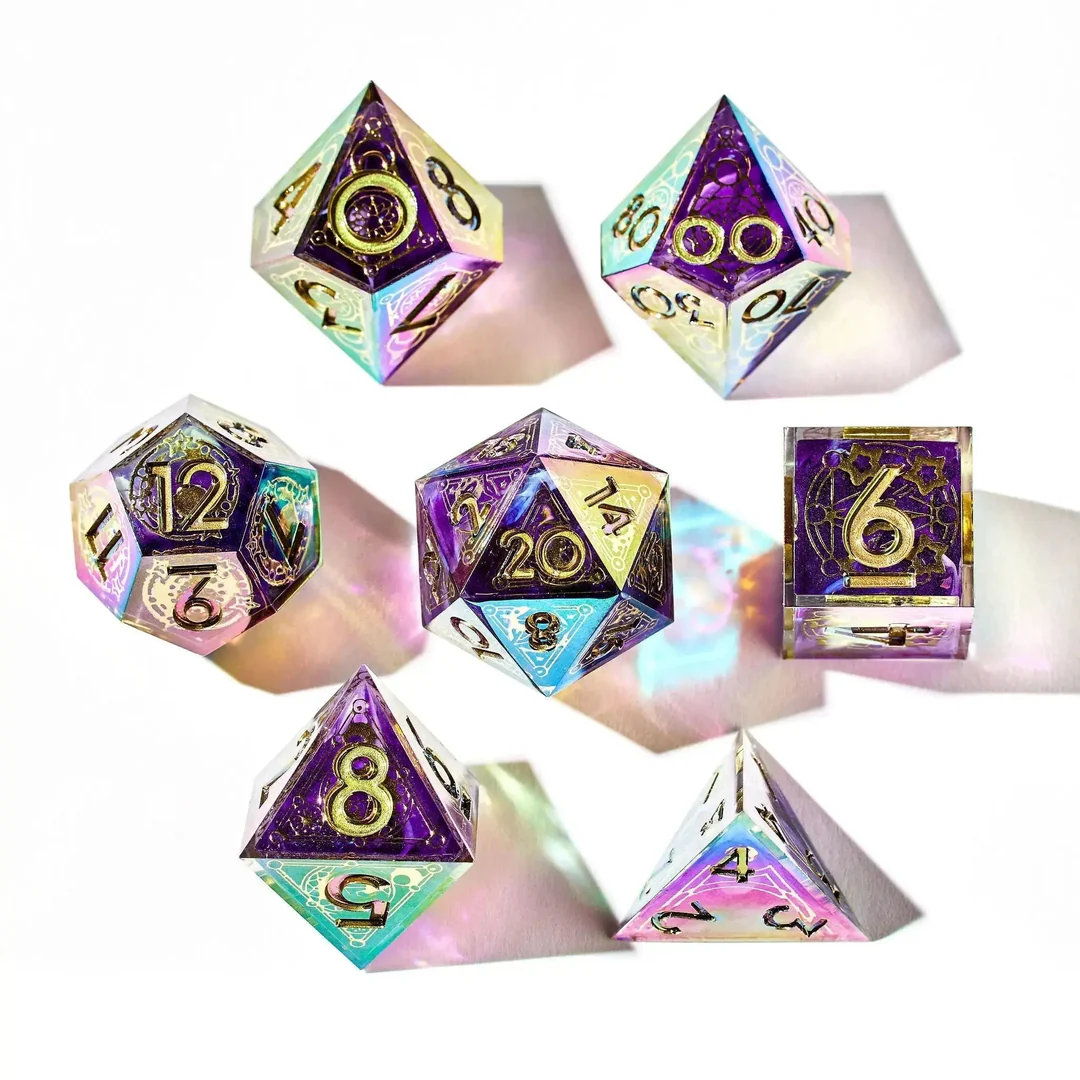Dispel Dice: Summoners Circle 7-Piece Iridescent Iconic Dice Set