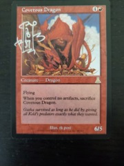 Covetous Dragon - SIGNED (silver pen)