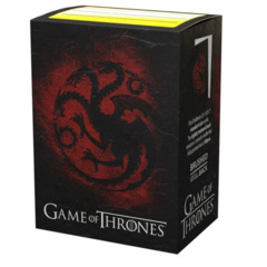 Dragon Shield Sleeves - Brushed Art Game of Thrones GOT House Targaryen (Box of 100)