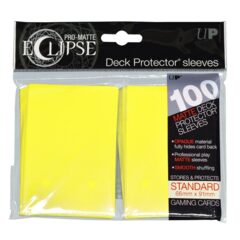 Ultra Pro: Eclipse Deck Protector Sleeves - Lemon Yellow Standard 100CT UP85608
