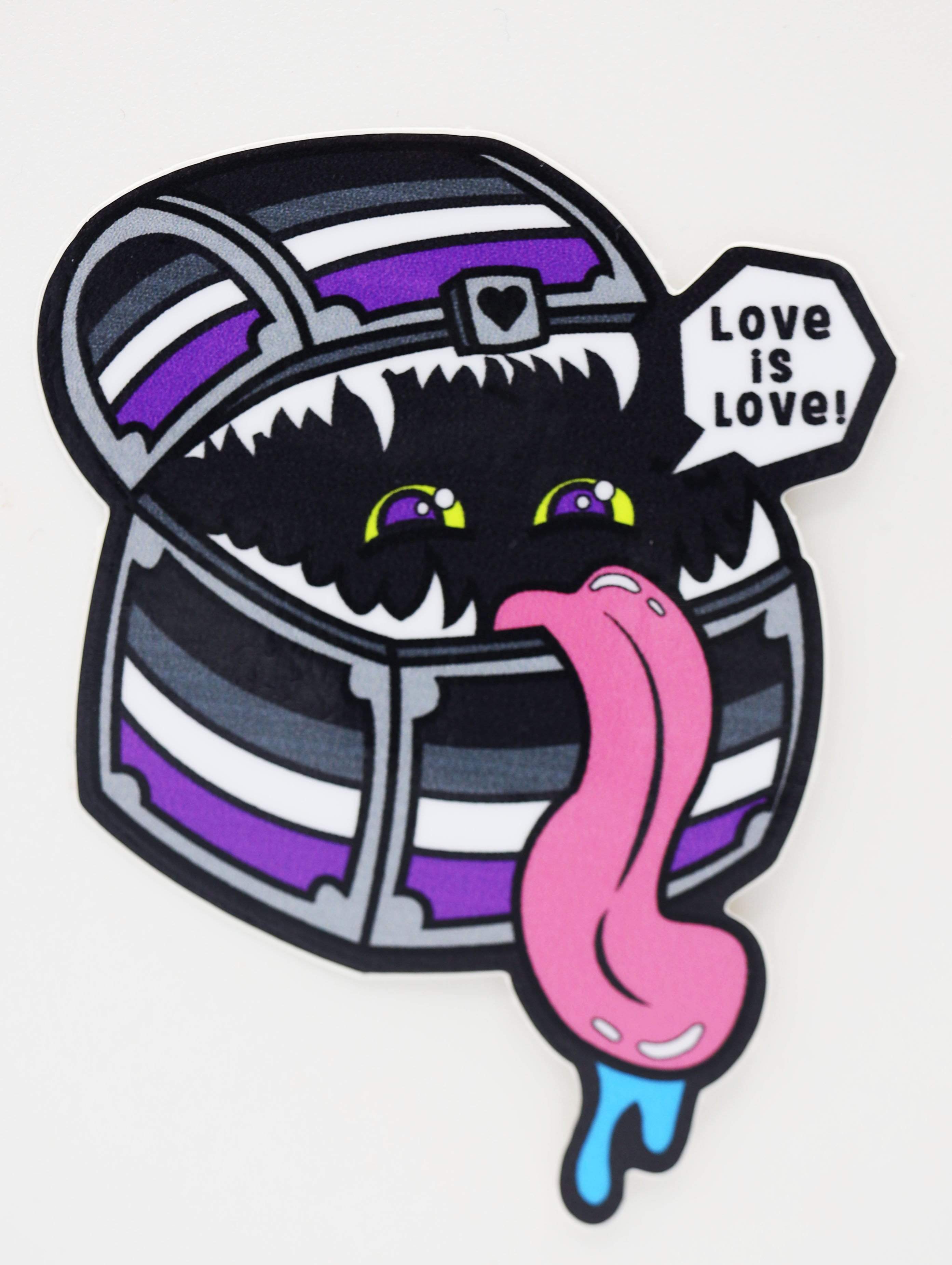 Foam Brain Games - Pride Mimic Sticker: Asexual