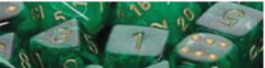 7ct Vortex Poly Green/Gold RPG Dice Set - CHX27435